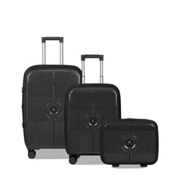 Polo Class Set Of 2 Textured Hard Sided Trolley Suitcase with Vanity image 4