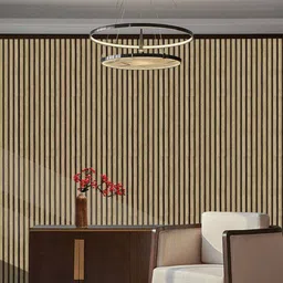 Jaamso Royals Beige & Black Striped Wooden Pattern Peel and Stick Wallpaper-image-72