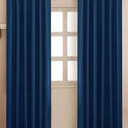 HOMEMONDE Navy Blue 2 Pieces Black Out Window Curtains-image-27
