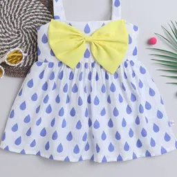 MANY FROCKS & Polka Dot Print Fit & Flare Dress-57