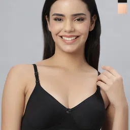 Eden Pack Of 2 Non Wired Non Padded Full Coverage T-shirt Bra-picture-40