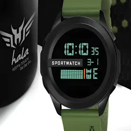 Hala Men Solid Round Tang Regular Digital Watch-1140-5