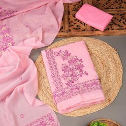 GAJARAI Floral Woven Design Unstitched Dress Material-image-39