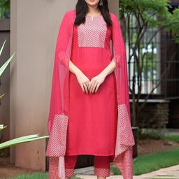 Aaghnya Women Viscose Rayon Printed Kurta Sets-image-77