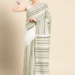 BUTA BUTI Striped Pure Cotton Saree-picture-22