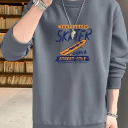 StyleCast x Revolte Men Graphic Printed Round Neck Pullover Sweatshirt-picture-34