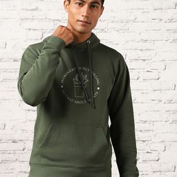 NOBERO Men Printed Hooded Pullover Sweatshirt-image-98