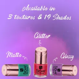ForSure Set Of 2 Shining Quick Dry Nail Paint-8mlEach - 115-104-30