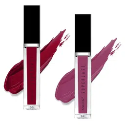 ME-ON Set Of 2 Superlast Waterproof Matte Liquid Lip Gloss 6ml Each - Shade 06 & 24 image 1