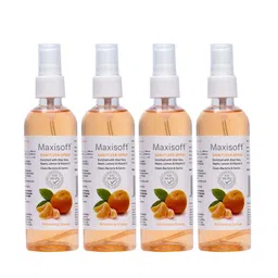 Maxisoft Set Of 4 Refreshing Orange Hand Sanitizer Sprays For Bacteria & Germs- 120ml Each-3