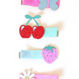 Accessorize Set of 4 London Girls Alligator Hair Clips-85