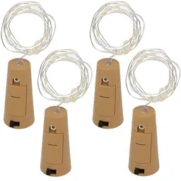 ENORMITY 4Pcs Yellow Rice Shape String Lights-20