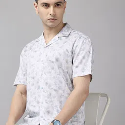 Van Heusen Pure Cotton Floral Printed Relaxed Fit Casual Shirt-picture-10