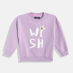 White Snow Girls Applique Detail Sweatshirt-image-55
