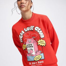 DressBerry Cheerful Chic Typography Goodness Sweatshirt-image-63