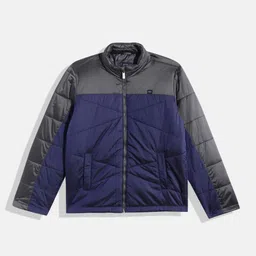 Indian Terrain Boys Colourblocked Mock-Collar Padded Jacket-24