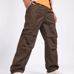 glitchez Men Just Comfort Relaxed Fit Cargo-Style Trousers with Toggle Hem-image-53