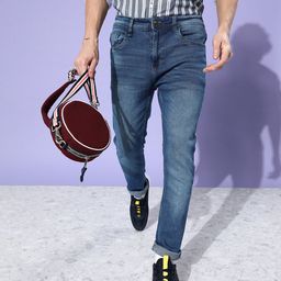 Roadster Men Blue Slim Fit Light Fade Stretchable Jeans-image-90