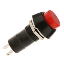 PBS-11B Round Plastic Self-Reset Switch 12mm 2-Pin Momentary Push Button Switch For Quick On/Off Control - Red - RS6578 PBS-11B Round Plastic Self-Reset Switch 12mm 2-Pin Momentary Push Button Switch For Quick On/Off Control - Red - RS6578 image 3