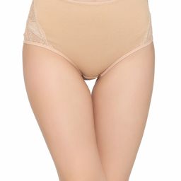 Clovia Women Beige Solid Hipster Briefs PN1057P24-image-61