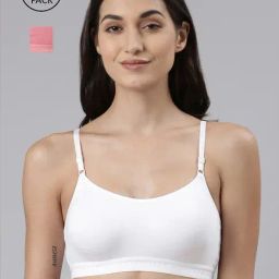 Dollar Missy White & Pink Cotton Seamless Bra - Pack Of 2-picture-42
