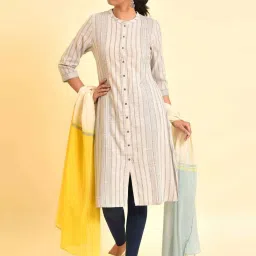 W Multicolored Cotton Dupatta image 4