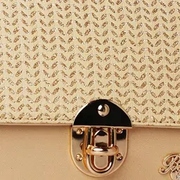 BANDICOOT Set OF 2 Embellished PU Structured Sling Bag with Cut Work image 3