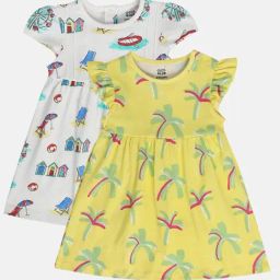 Miniklub Multi Knit Regular Printed Dress-image-58