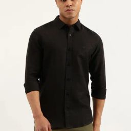 United Colors Of Benetton Black Slim Fit Shirt-picture-8