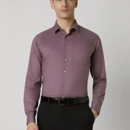 Van Heusen Purple Slim Fit Checks Shirt-image-42