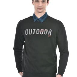 Numero Uno Black Regular Fit Printed Sweatshirt-image-26