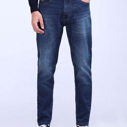 Flying Machine Men Tapered Fit Low Distress Light Fade Stretchable Jeans-picture-14