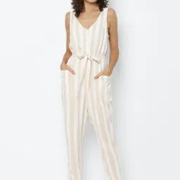American Eagle Outfitters White V Neck Jumpsuit-picture-25