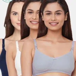Inner Sense Multicolored Non Wired Non Padded Nursing Bra (Pack Of 3)-image-56