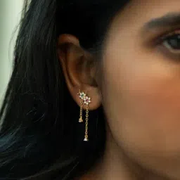 Shaya 92.5 Sterling Silver Lustre of my Cluster Earrings for Women-image-81