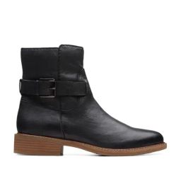 Clarks Women's Cologne Black Booties-image-80