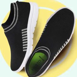 Fausto Men's Black Walking Shoes-picture-30