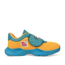 Campus Kids Mustard & Teal Blue Velcro Shoes-image-81