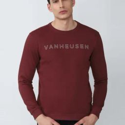 Van Heusen Sport Maroon  Regular Fit SweatShirt-picture-26