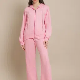 Secret Wish Baby Pink Winter Hoodie With Pyjamas-picture-12