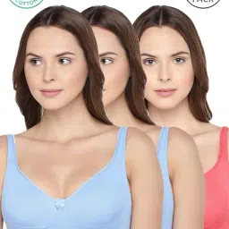 Inner Sense Blue & Pink Full Coverage Bra - Pack of 3-picture-10