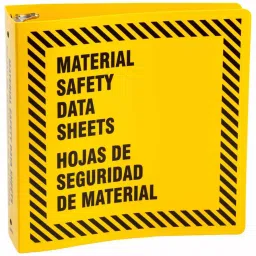 BRADY 2-1/2 inch Ring Size Binder with Chain, 8TKH8-6