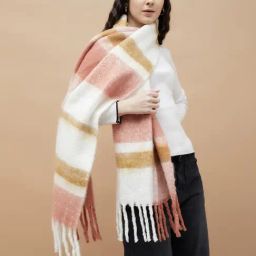 Ginger by Lifestyle Multi Acrylic Striped Stole-picture-37