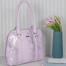 Metro Purple Textured Medium Shoulder Handbag-image-78