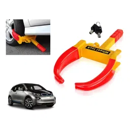 Auto Pearl Claw Type Adjustable Anti Theft Yellow, Red Wheel Clamp Lock for BMW i3-image-61