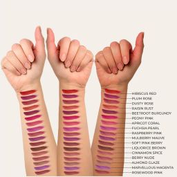 JUST HERBS Herb-Enriched Matte Liquid Lipstick Raspberry Pink - 2 ml image 3