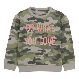 PLUM TREE Girls Olive Green Printed Camouflage Sweatshirt-image-16