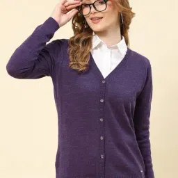 Monte Carlo Purple Wool Cardigan-image-90