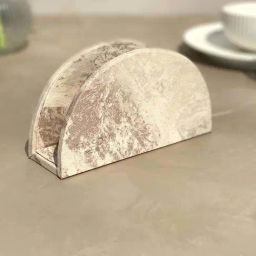 Mason Home Pale Beige Faux Leather & Mdf Napkin Holder-image-74