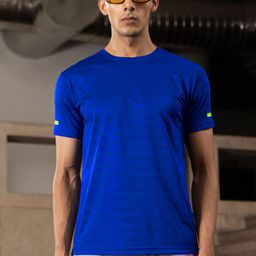 Fit Monkey Men Striped Dri-FIT T-shirt-image-99